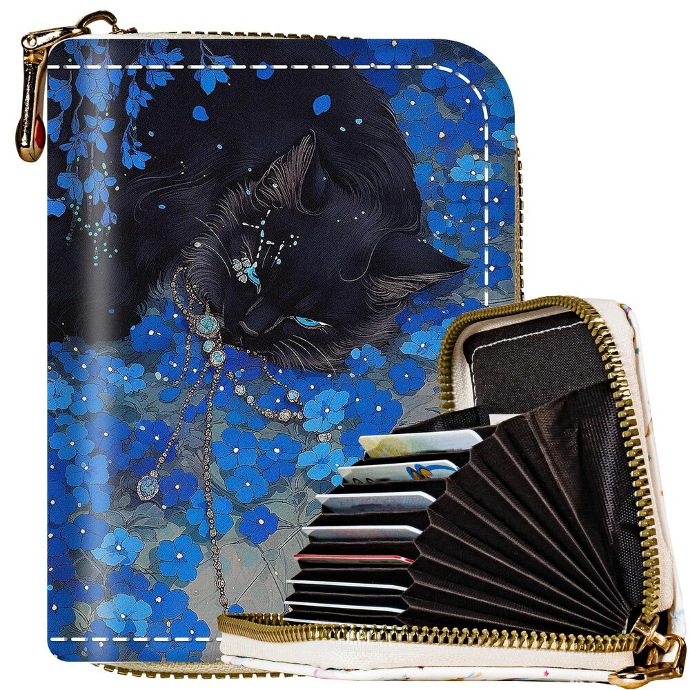 5265 Credit Card Holder , Aesthetic Cat RFID Credit Card Wallet